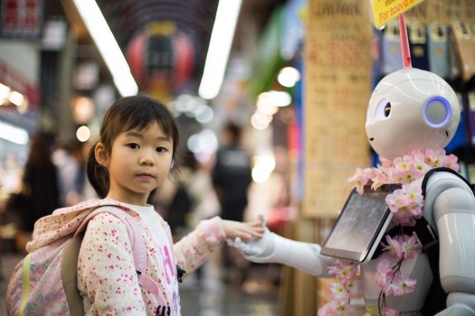 child meets robot
